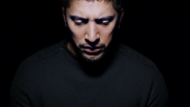 Video Reference: Face, Hair, Facial hair, Black, Chin, Eyebrow, Head, Nose, Cheek, Beard, Person