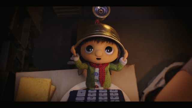 Video Reference: yellow, toy, figurine, doll, screenshot, space