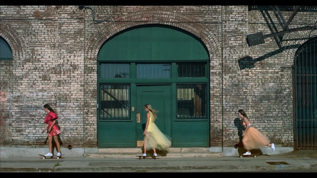 Video Reference: urban area, fun, recreation, city, facade, window, girl, street