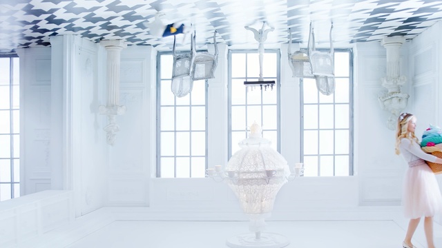 Video Reference: blue, room, interior design, structure, window, ceiling, glass, product, furniture, flooring