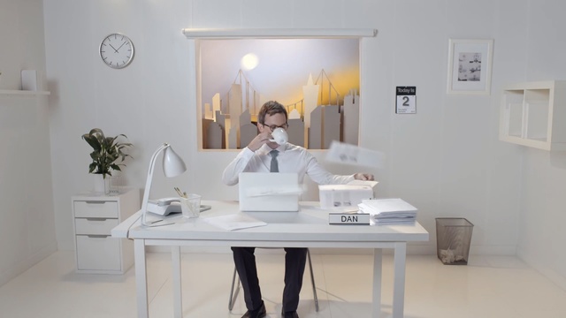 Video Reference: room, furniture, table, interior design, clinic, product, apartment, Person