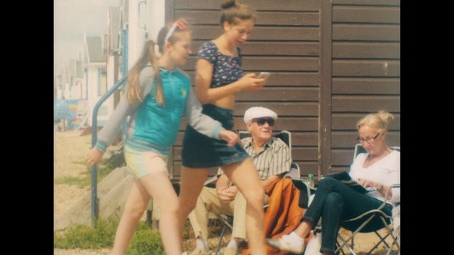 Video Reference: people, clothing, photograph, facial expression, mammal, social group, day, human hair color, fun, lady