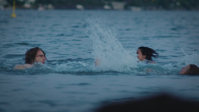 Video Reference: Swimming, Water, Wave, Recreation, Open water swimming, Fun, Sky, Individual sports, Leisure, Wind wave
