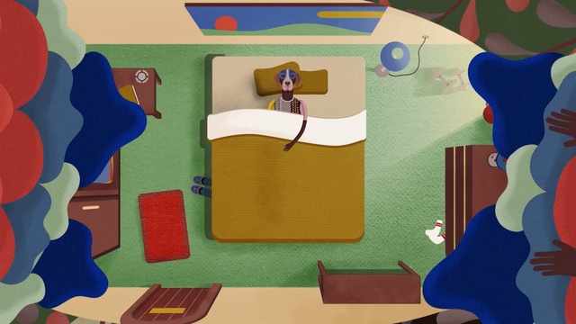 Video Reference: blue, red, art, play, games, illustration, design, material, pattern, recreation, Person