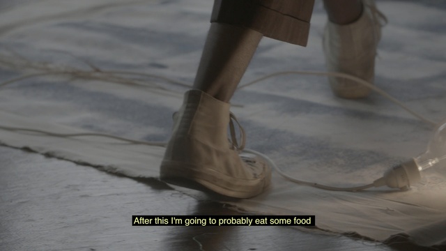 Video Reference: footwear, shoe, leg, floor, outdoor shoe, flooring, foot, water