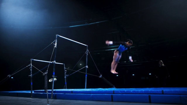 Video Reference: Performance, Performing arts, Circus, Public event, Performance art, Event, Sky, Uneven bars, Acrobatics, Stage