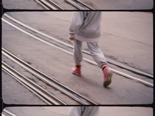 Video Reference: Footwear, Leg, Standing, Shoe, Human leg, Line, Jeans, Knee, High heels, Floor