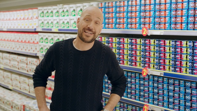 Video Reference: supermarket, grocery store, shopkeeper, fun, grocer, Person