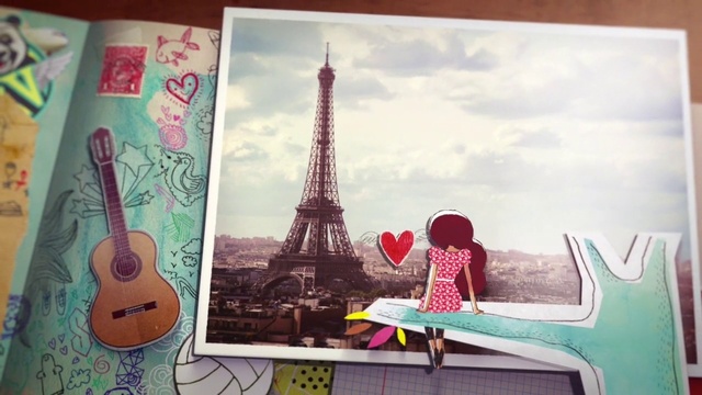 Video Reference: Photograph, Picture frame, Cloud, Tower, Guitar accessory, Art, Pink, Line, Paint, Painting