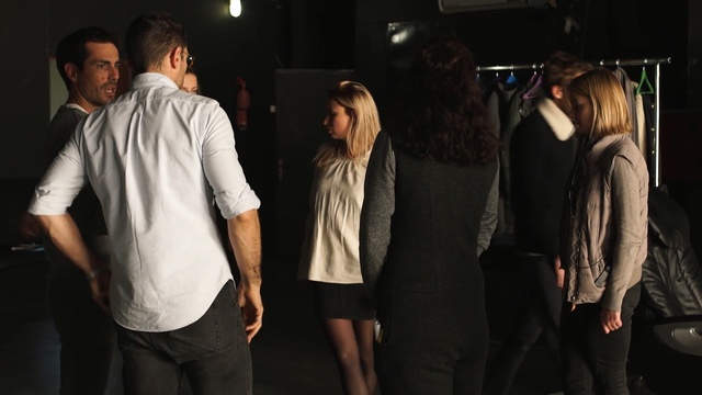 Video Reference: fashion, outerwear, event, girl, night, fun, darkness, suit, Person