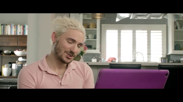 Video Reference: Beard, Smile, Jaw, Eyelash, Shelf, Window, Happy, Eyewear, Bookcase, Facial hair