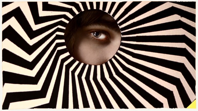 Video Reference: black and white, eye, design, line, pattern, font, graphic design, illustration, human behavior, stock photography