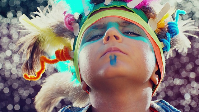 Video Reference: Face, Head, Colorfulness, Fun, Cool, Eyewear, Eye, Lip, Carnival, Close-up