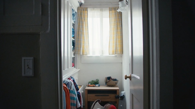 Video Reference: Room, Curtain, Property, Interior design, Window treatment, Textile, Window covering, Furniture, Window, House