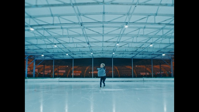 Video Reference: blue, structure, architecture, atmosphere, light, leisure centre, sky, leisure, daytime, sport venue, Person