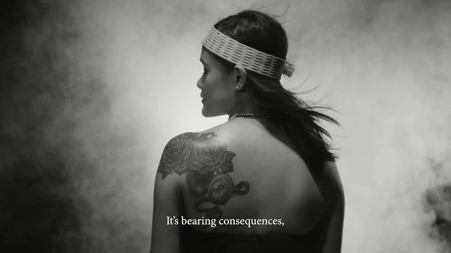 Video Reference: Shoulder, White, Black, Photograph, Tattoo, Joint, Black-and-white, Arm, Back, Neck