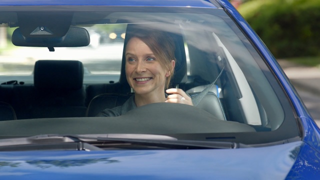 Video Reference: car, land vehicle, motor vehicle, vehicle, family car, vehicle door, windshield, automotive design, driving, glass, Person