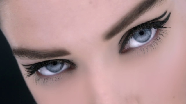 Video Reference: Eyebrow, Face, Eyelash, Eye, Skin, Close-up, Nose, Iris, Organ, Beauty