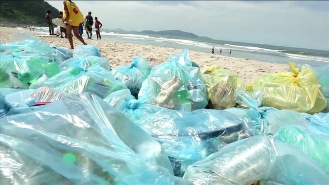 Video Reference: Plastic bag, Plastic, Waste, Person