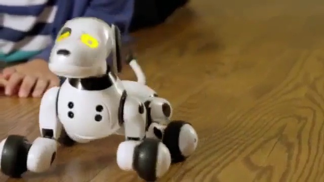 Video Reference: technology, robot, toy, machine, dalmatian, play, product