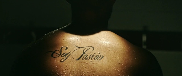 Video Reference: Font, Text, Calligraphy, Neck, Human body, Hand, Muscle, Chest, Tattoo, Finger