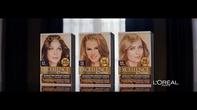 Video Reference: human hair color, eyebrow, hair coloring, forehead, advertising, product, Person