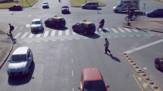 Video Reference: Motor vehicle, Lane, Road, Traffic, Mode of transport, Transport, Vehicle, Intersection, Street, Pedestrian