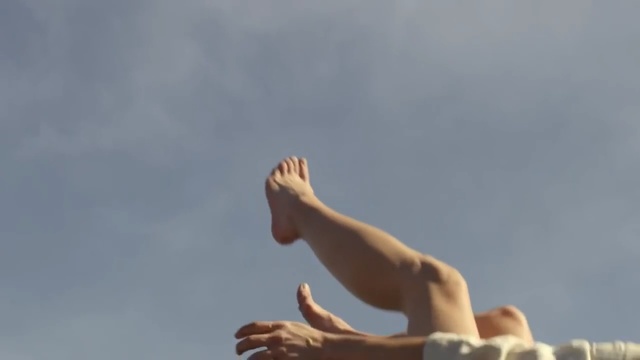 Video Reference: Leg, Sky, Toe, Arm, Foot, Hand, Finger, Human body, Thumb, Gesture