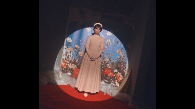 Video Reference: Dress, Formal wear, Fashion, Tradition, Gown, Photography, Costume design, Haute couture, Art, Peach