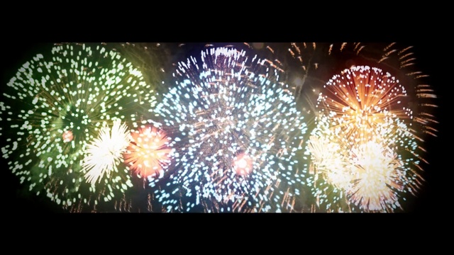 Video Reference: Fireworks, New year, Photograph, Nature, New Years Day, Festival, Holiday, Midnight, New year eve, Event