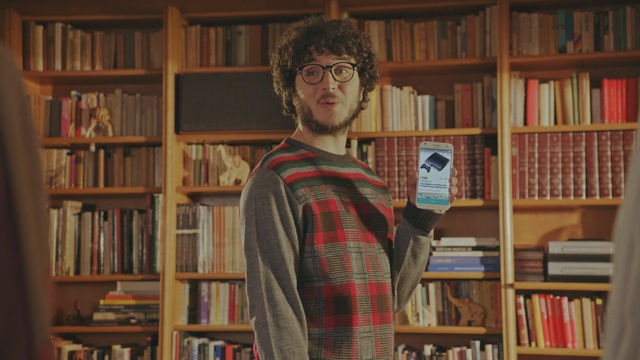 Video Reference: library, librarian, bookcase, shelving, bookselling, book, public library, furniture, Person