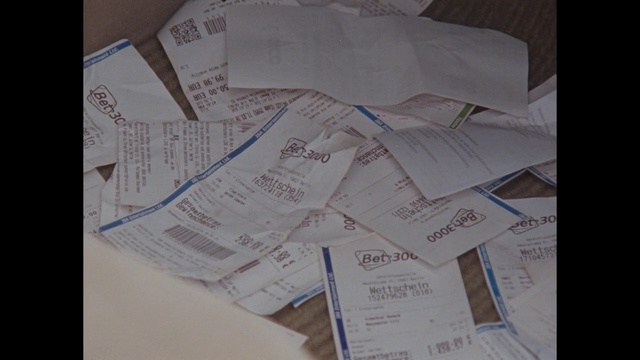 Video Reference: Text, Paper, Design, Material property, Document, Pattern, Paper product, Pattern, Receipt