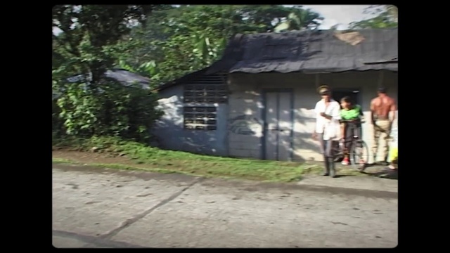 Video Reference: Wheel, Plant, Building, Tree, Tire, Asphalt, Grass, Bicycle wheel, House, Shade
