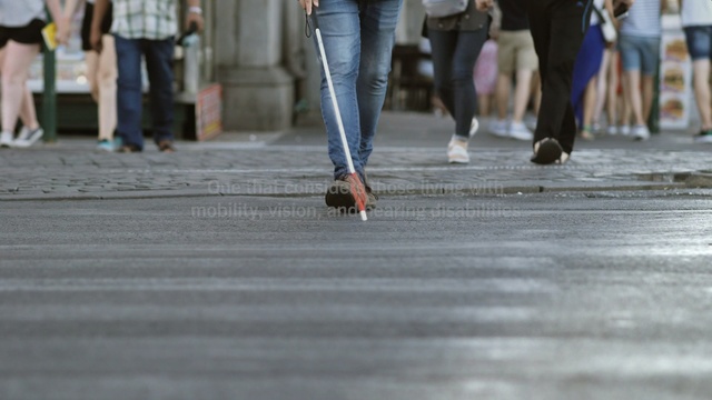 Video Reference: Pedestrian, Walking, Footwear, Leg, Jeans, Shoe, Sidewalk, Floor, Road surface, Asphalt