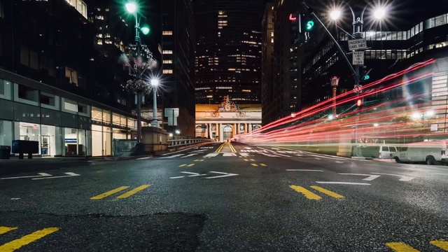 Video Reference: Night, Urban area, Metropolitan area, Light, Street light, Lighting, City, Sky, Human settlement, Metropolis