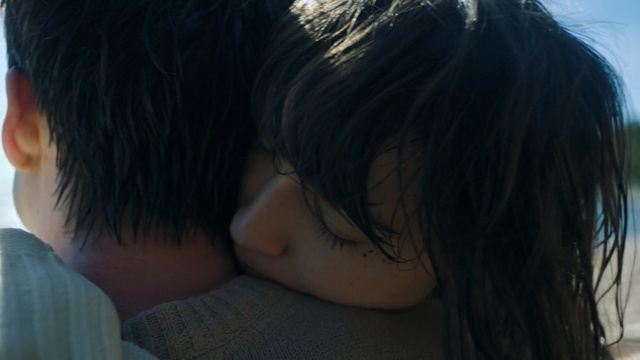 Video Reference: Hair, Nose, Beauty, Skin, Lip, Forehead, Interaction, Kiss, Hairstyle, Black hair