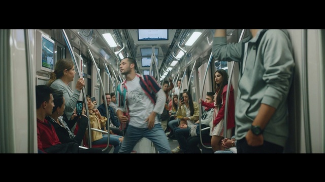 Video Reference: People, Transport, Social group, Passenger, Mode of transport, Snapshot, Public transport, Metro, Human, Fun