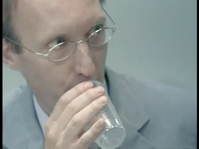 Video Reference: nose, chin, water, forehead, mouth, glass, glasses, vision care, drinkware, drinking