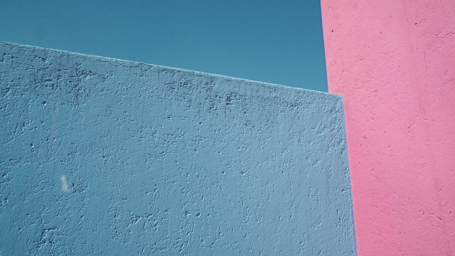 Video Reference: Blue, Wall, Line, Azure, Sky, Rectangle, Concrete, Plaster, Architecture, Cement