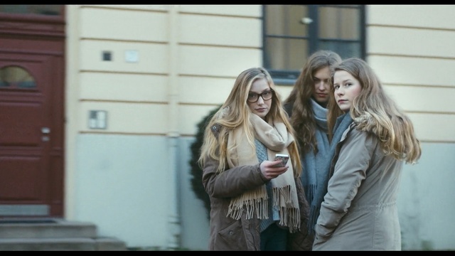 Video Reference: photograph, girl, snapshot, photography, fun, winter, outerwear, fur, smile, long hair, Person