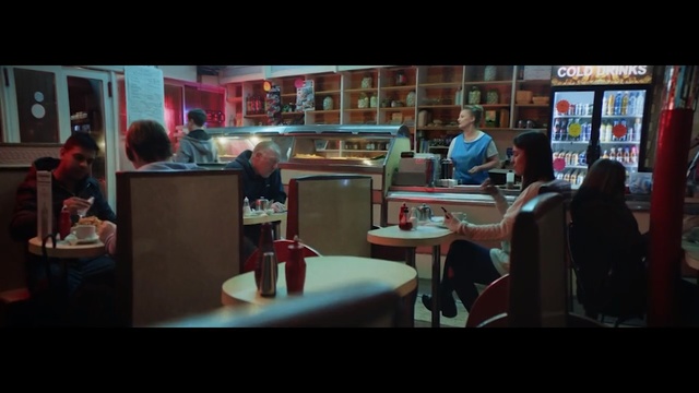 Video Reference: Snapshot, Room, Fun, Building, Diner, Conversation, Photography, Restaurant, Interior design, Furniture, Person