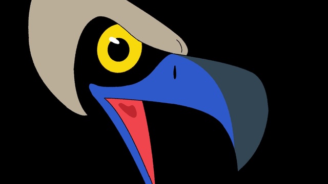 Video Reference: Cartoon, Bird, Beak, Eye, Illustration, Clip art, Flightless bird, Animation, Piciformes, Art