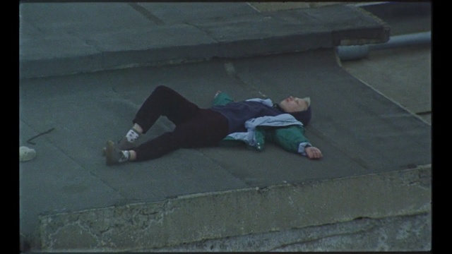 Video Reference: mode of transport, snapshot, screenshot, sitting, darkness, midnight, angle, girl, asphalt, shadow