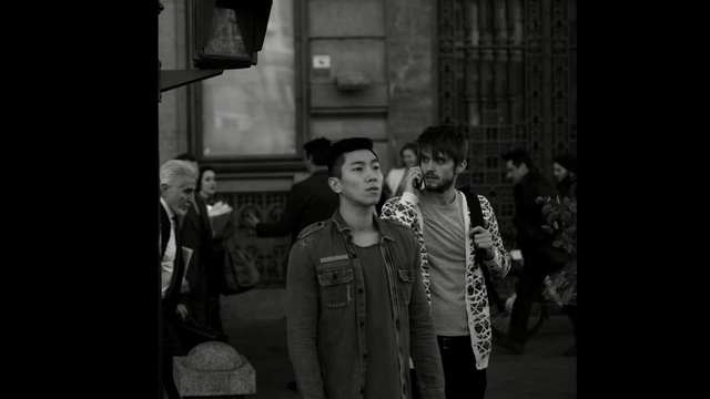 Video Reference: photograph, black, white, black and white, darkness, monochrome photography, photography, standing, snapshot, night, Person