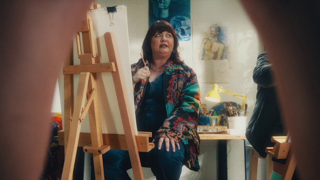 Video Reference: Easel, Sleeve, Wood, Art, Fashion design, Beauty, Event, Picture frame, Visual arts, Paint