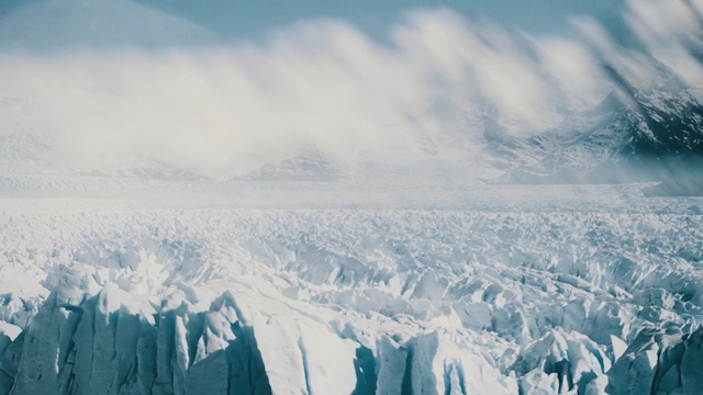 Video Reference: Glacier, Sky, Glacial landform, Polar ice cap, Mountain range, Ice, Arctic, Atmospheric phenomenon, Ice cap, Mountain