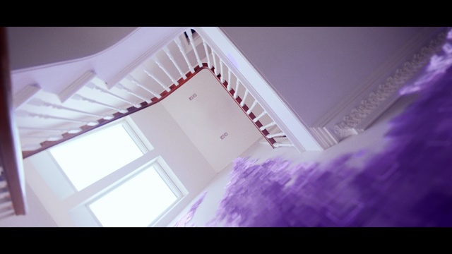 Video Reference: White, Violet, Purple, Pink, Ceiling, Light, Room, Architecture, Sky, Material property