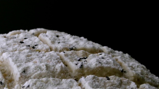 Video Reference: Food, Powdered sugar, Cuisine, Dish, Ingredient, Gluten, Ricotta, Comfort food, Covered, Snow, Smoke, Looking, Black, Train, Cake, Large, Sugar, White, Sheep, Board, Flour