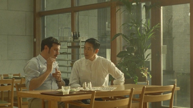 Video Reference: Room, Restaurant, Table, Houseplant, Furniture, Person