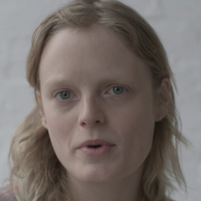 Video Reference: face, eyebrow, cheek, nose, chin, forehead, head, hairstyle, close up, girl, Person